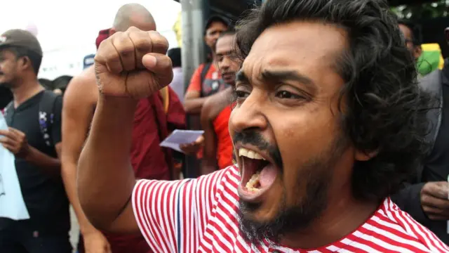 இலங்கை அரசுக்கு எதிரான போராட்டம்