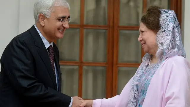 খালেদা জিয়া ও সালমান খুরশিদ