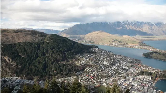 Панорама Квинстауна в Новой Зеландии