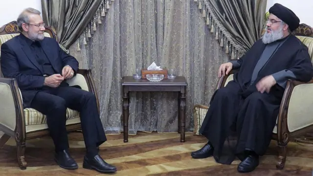 ਹਸਨ ਨਸਰੱਲ੍ਹਾ ਦੀ ਈਰਾਨੀ ਸੰਸਦ ਦੇ ਸਪੀਕਰ ਅਲੀ ਲਾਰੀਜਾਨੀ