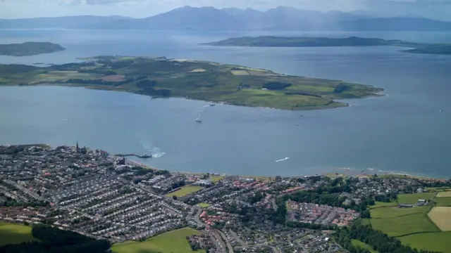 Estuario del río Clyde, en Escocia.