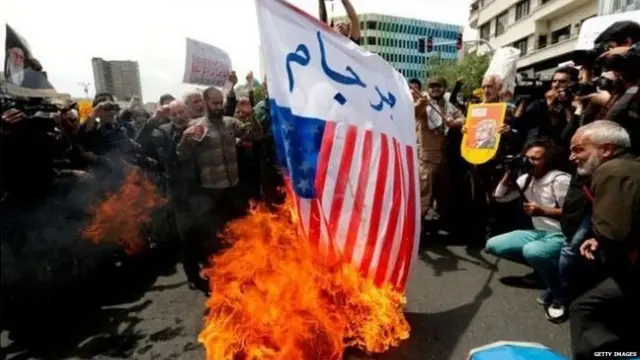 અમેરિકા વિરુદ્ધ પ્રદર્શન