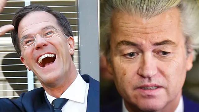 Mark Rutte y Geert Wilders