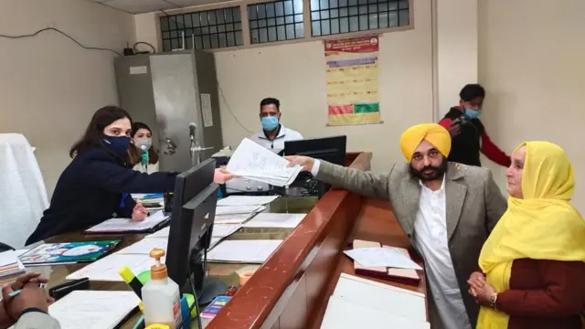 ਧੂਰੀ ਤੋਂ ਨਾਮਜ਼ਦਗੀ ਦਾਖ਼ਲ ਕਰਨ ਮੌਕੇ ਭਗਵੰਤ ਮਾਨ