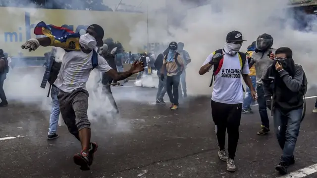 Protestas violentas