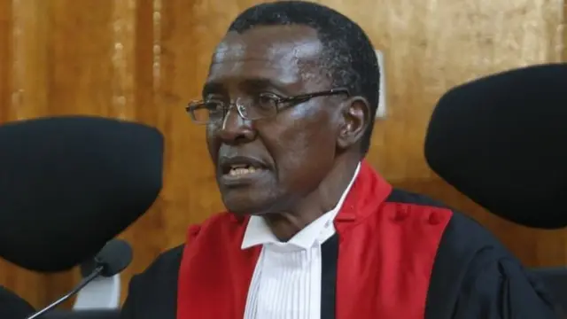 Chief Justice Maraga when im give di popular 1 september judgement