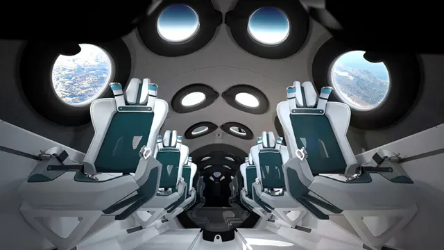 рисунок салона ракетоплана Unity