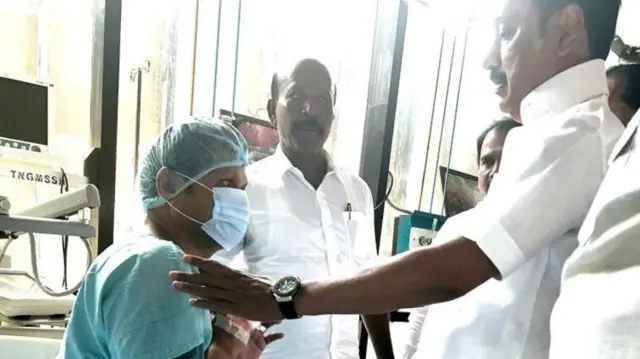 तामिळनाडूचे मुख्यमंत्री स्टॅलिन यांनी सेंथिल बालाजी यांची हॉस्पिटलमध्ये जाऊन विचारपूस केली