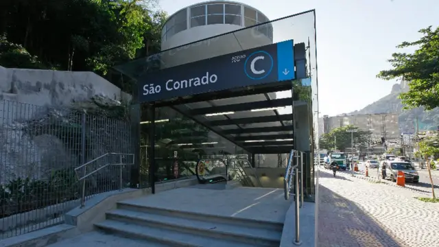 Estación de metro nueva en Sao Conrado y Rocinha