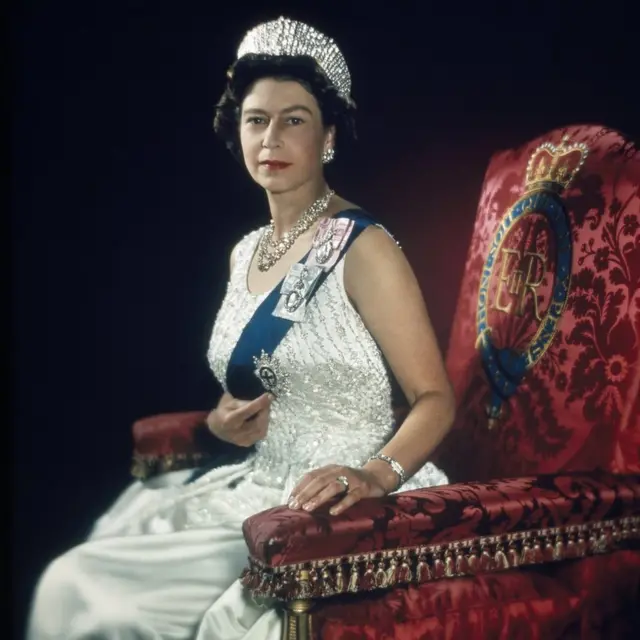 Queen Elizabeth II photographed by Yousuf Karsh in 1966