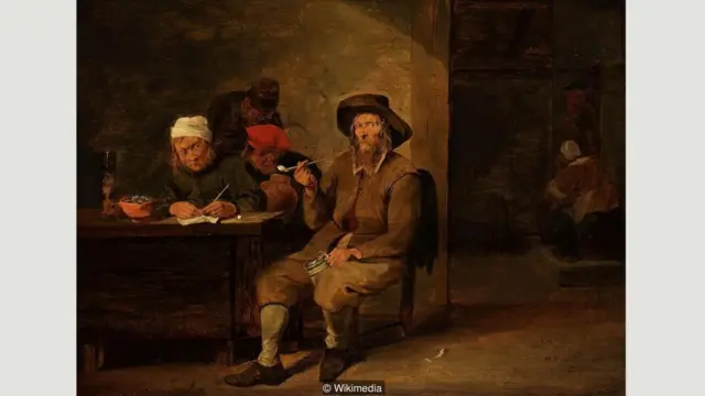 Smokers in an Inn, Mattheus van Helmont