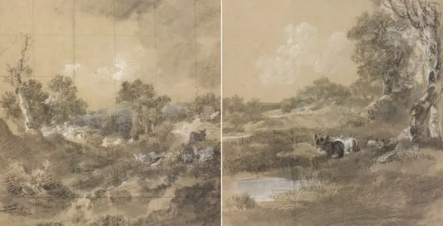 Рисунок Гейнсборо из Королевской коллекции