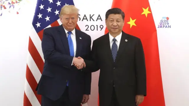 Donald Trump y Xi Jinping en la cumbre del G20 en Osaka, Japón, en junio de 2019