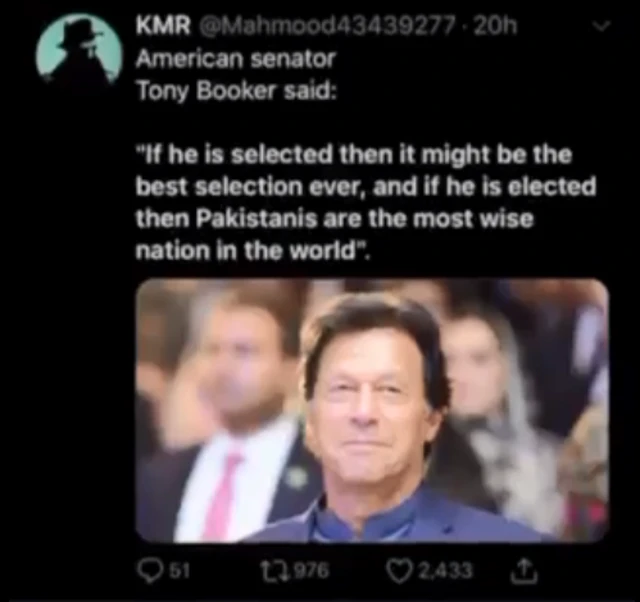 عمران خان، ٹونی بکر، کوری بکر،