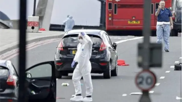 Policiais na cena do ataquewww casadeaposta com brLondres