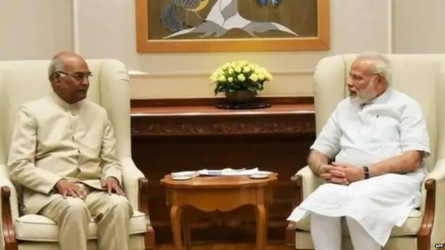रामनाथ कोविंद और नरेंद्र मोदी