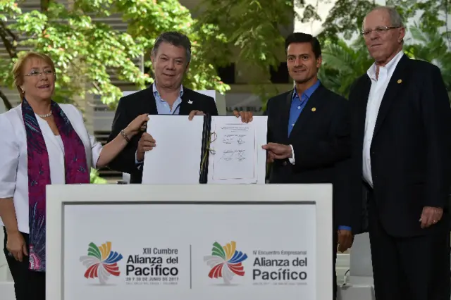 Cumbre presidencial de la Alianza del Pacífico.