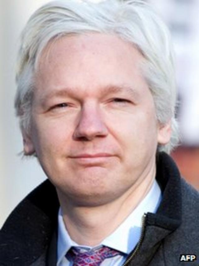 Julian Assange, em 2 de fevereiro de 2012