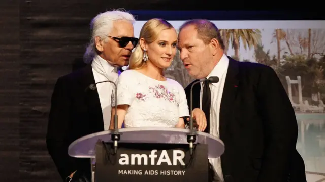 Карл Лагерфельд, Диана Крюгер и Харви Вайнштейн