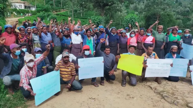 மலையக மக்கள் போராட்டம்.