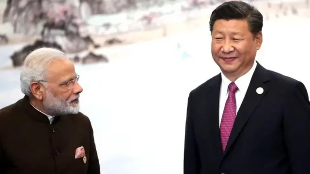 నరేంద్ర మోదీతో చైనా అధ్యక్షుడు షీ జిన్ పింగ్
