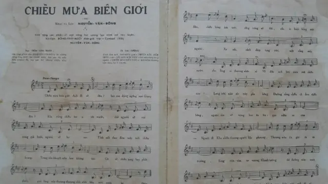 Bản nhạc "Chiều Mưa Biên Giới" từng do Trần Văn Trạch thể hiện