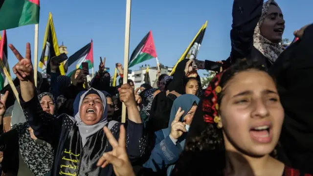 هواداران جهاد اسلامی در غزه