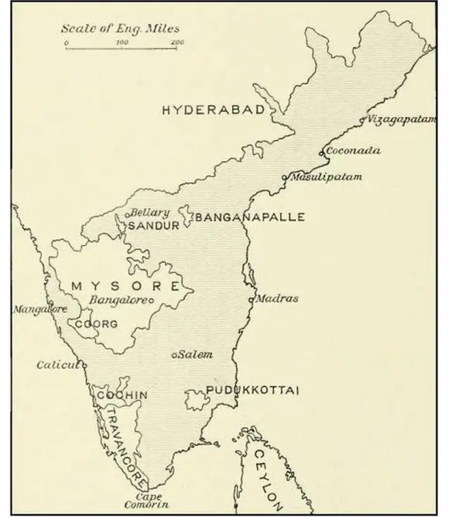 మద్రాసు ప్రావిన్సు మ్యాప్