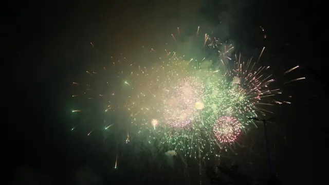 Fireworks for di OneLagosFestival show