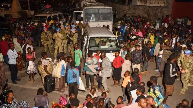 Peacekeepers from the United Nations Organization Stabilization Mission in the Democratic Republic of the Congo