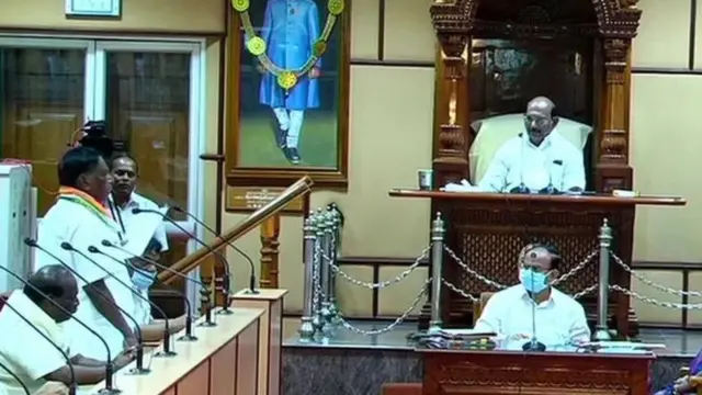 ਪੋਂਡੂਚੇਰੀ ਦੇ ਮੁੱਖ ਮੰਤਰੀ ਵੀ ਨਾਰਾਇਣ ਸਵਾਮੀ