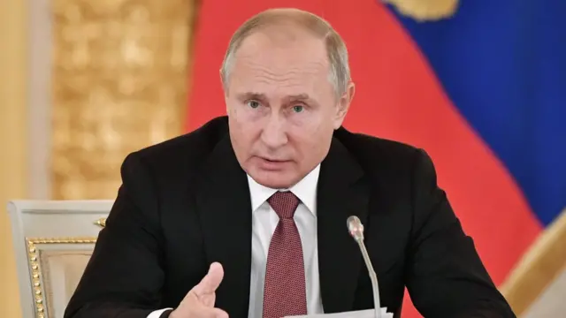 O presidente russo Vladimir Putin