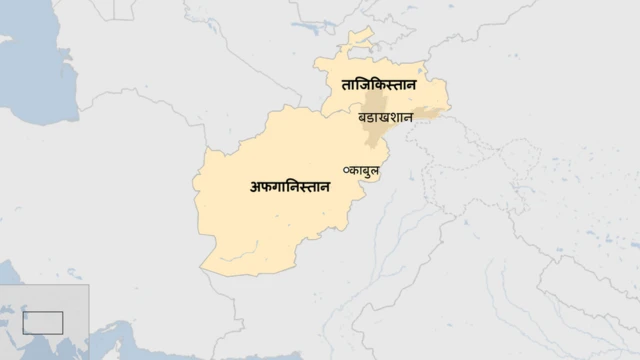 अफगानिस्तानको नक्शा