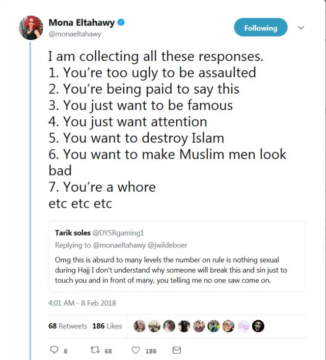 Mona Altahawy'nin tweeti