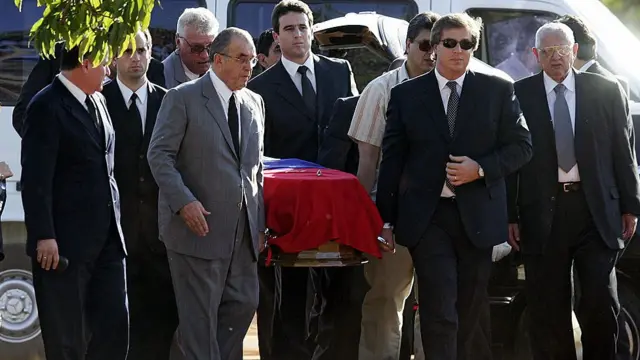 Entierro de Stroessner en 2006 en Brasilia