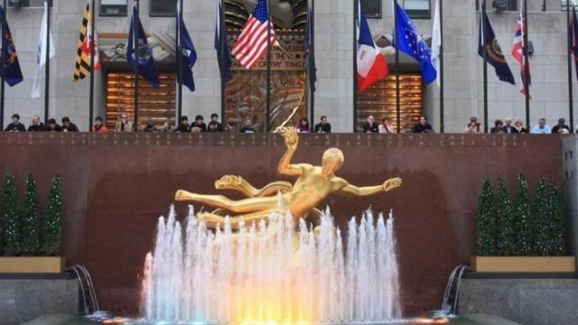 纽约洛克菲勒中心，普罗米修斯喷泉（Fountain of Prometheus, Rockefeller Center, New York）