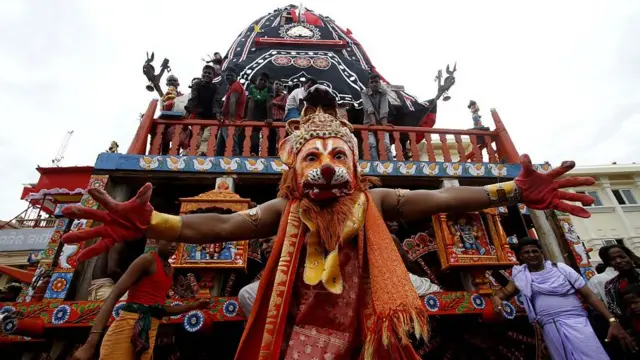 રથયાત્રા દરમિયાન લેવાયેલી તસવીર