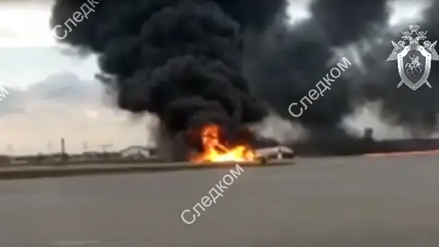 Пожар "Суперджета" в Шереметьево