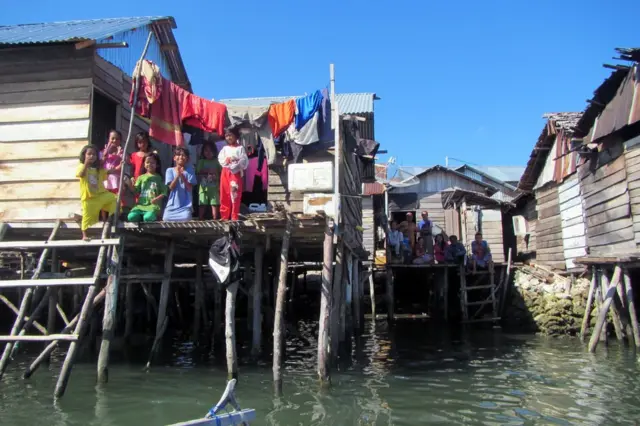 Casa típica do povo bajau