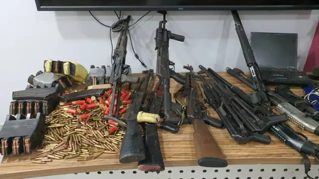 Weapons DSS claim say dem carry comot from Sunday Igboho house