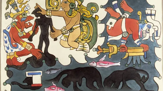 Obra: "La creación del universo", acuarela, Diego Rivera, 1931