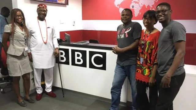 Nnịa Nwodo na ndị ọrụ BBC