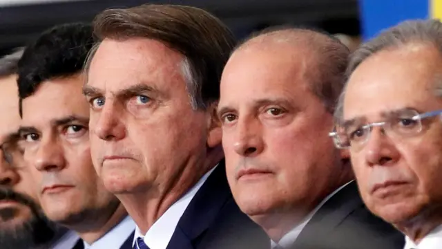 Sergio Moro, Bolsonaro, Onyx Lorenzoni e Paulo Guedes