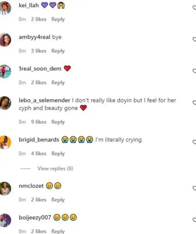Reactions to Cyph eviction
