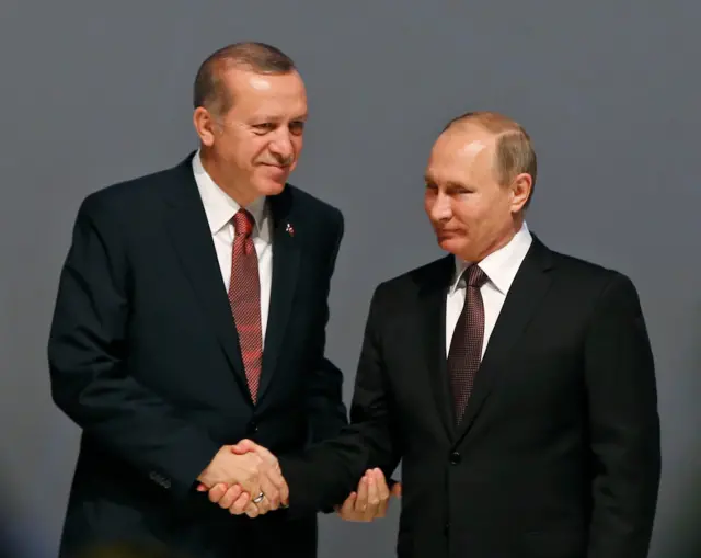 Cumhurbaşkanı Recep Tayyip Erdoğan ve Rusya Devlet Başkanı Vladimir Putin