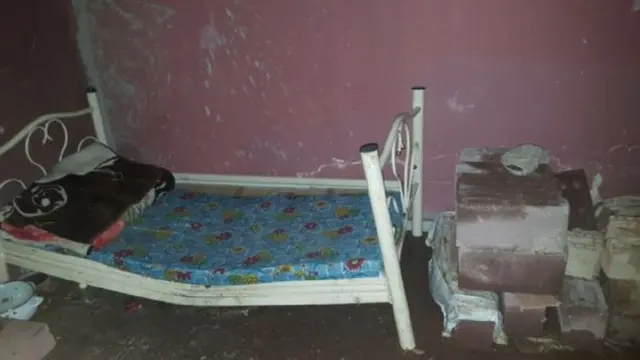 Tünel kazılan binadan bir görüntü