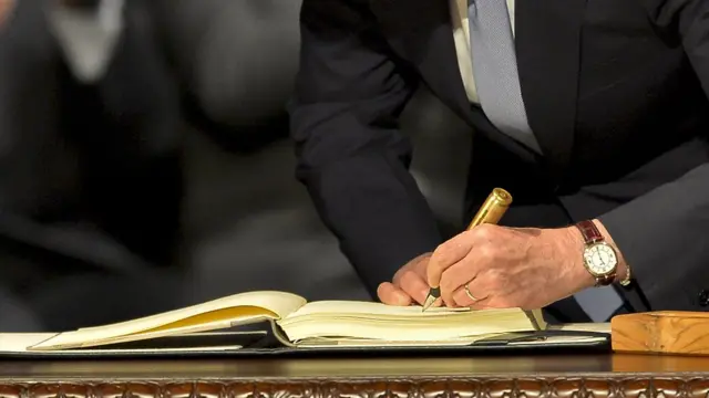 Barış anlaşmasının imzalandığı an