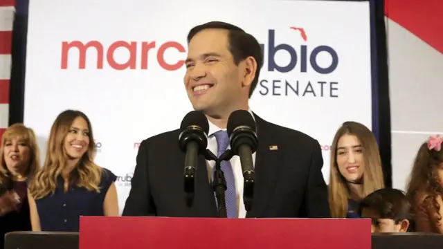 El legislador republicano Marco Rubio es reelegido al Senado