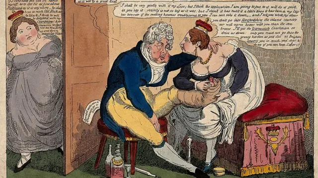 Карикатура на Георга IV