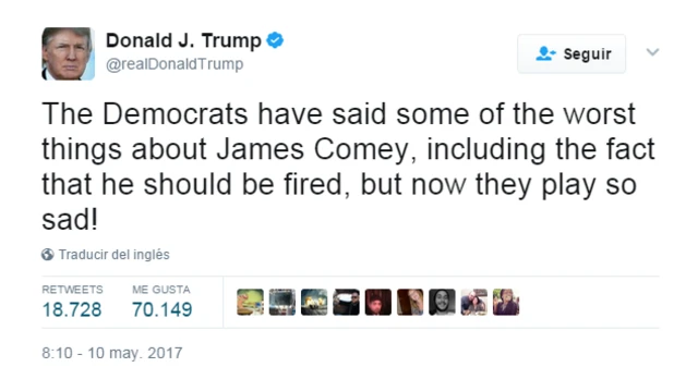 Tuit de Trump.